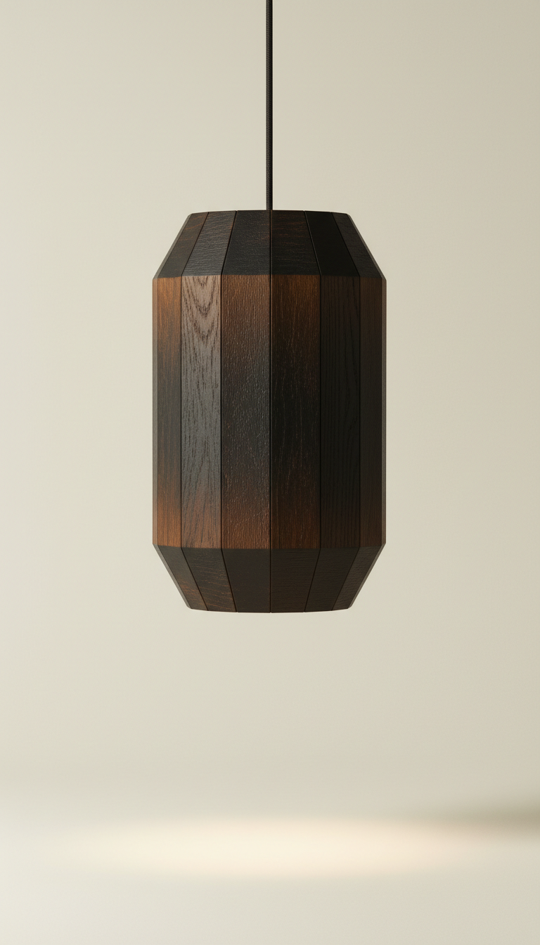 Smoked Oak Pendant Lamp